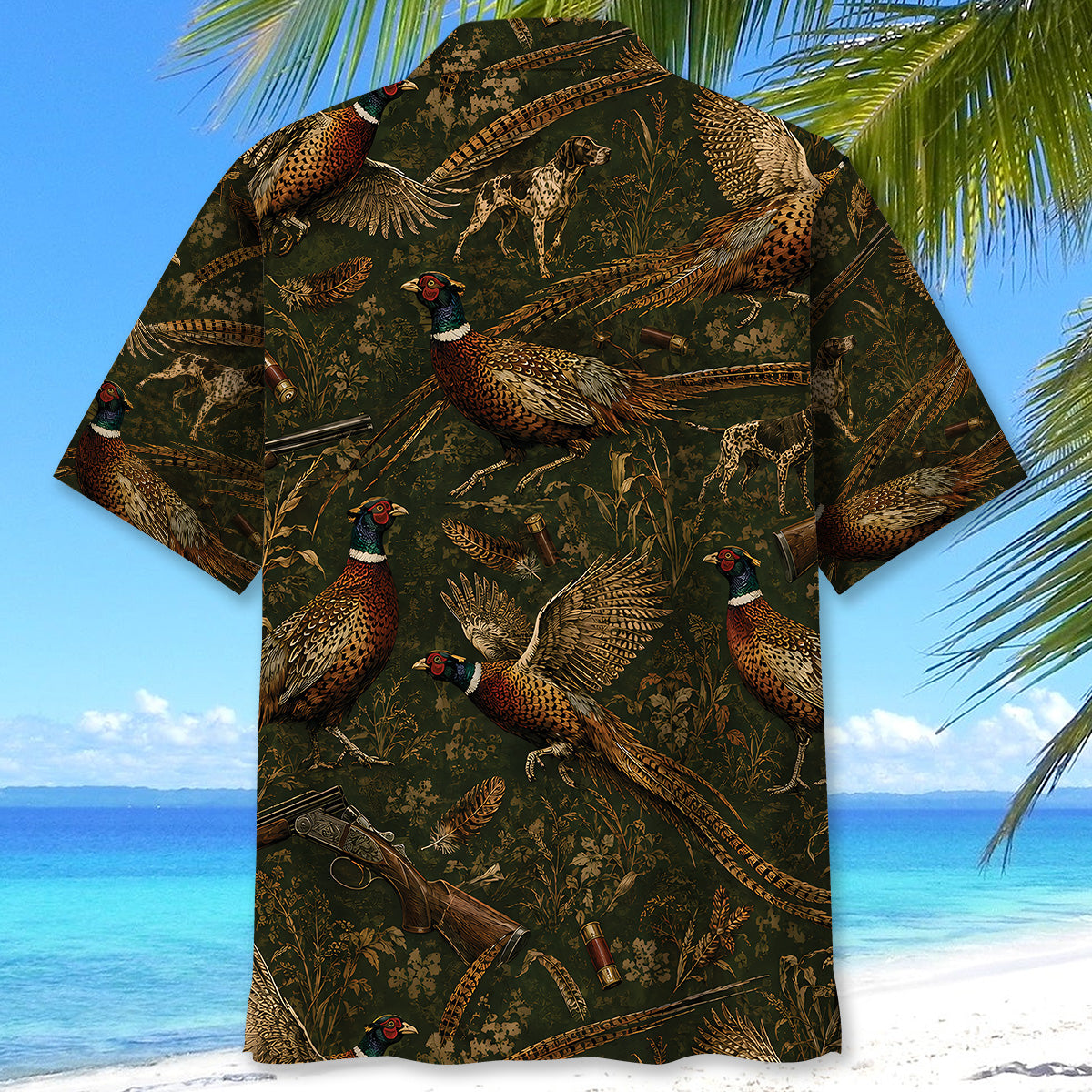 Vintage Pheasant Hunting Hawaiian Shirt