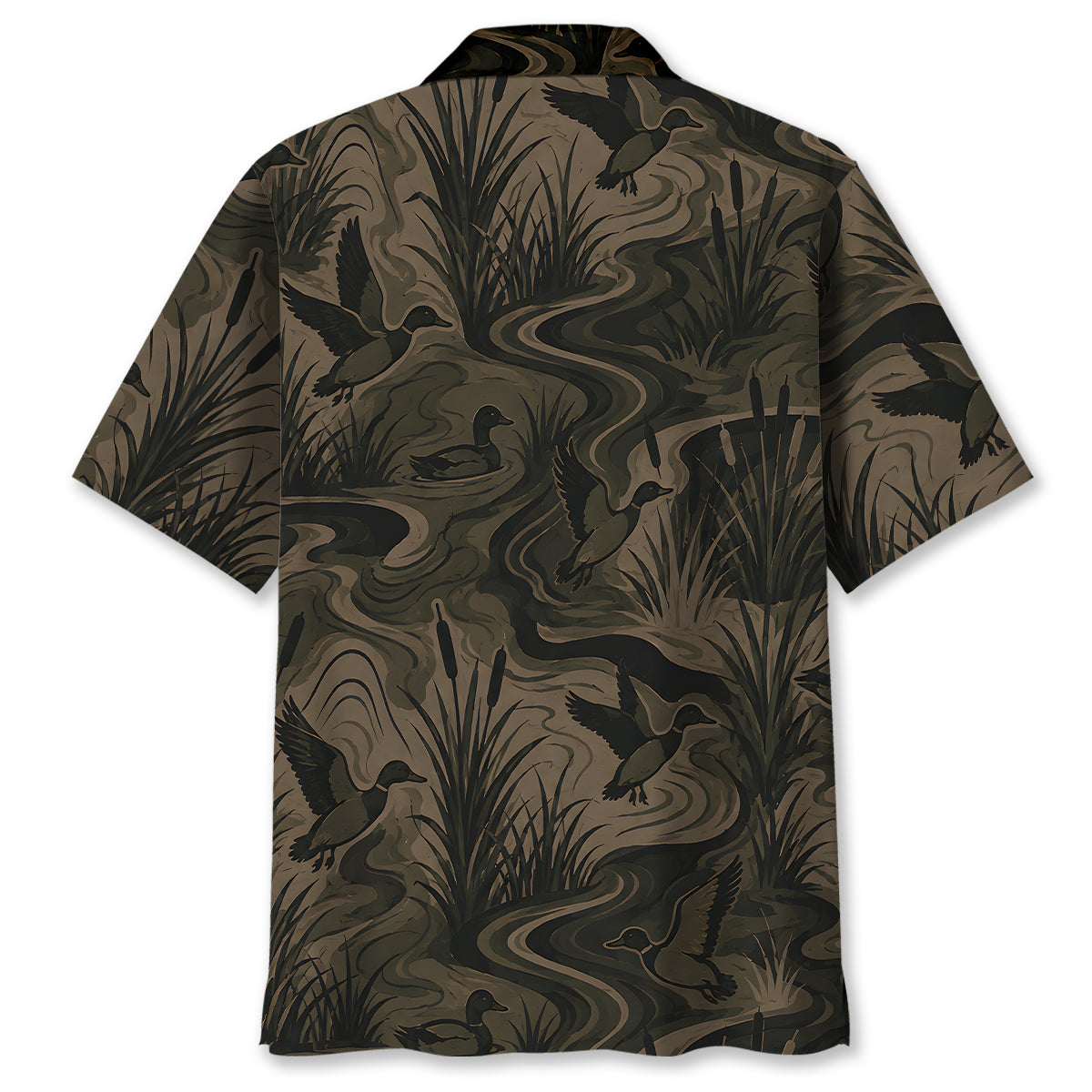 Camouflage Duck Hunting Hawaiian Shirt