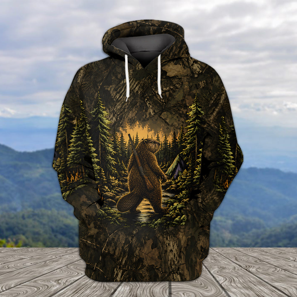 Beaver Camouflage Hunting All Over Print