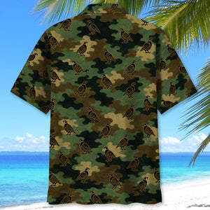 Quail Camouflage Millitary Hawaiian Shirt