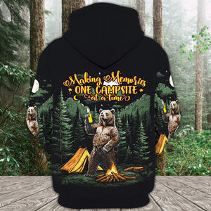 Making Memories Camping Bear All Over Print Shirt