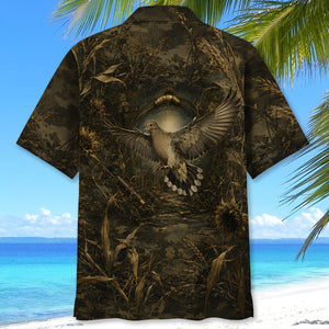 Dove Hunting Dark Camo Hawaiian Shirt