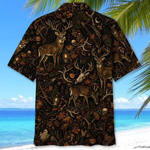 Deer Hunting Halloween Hawaiian Shirt