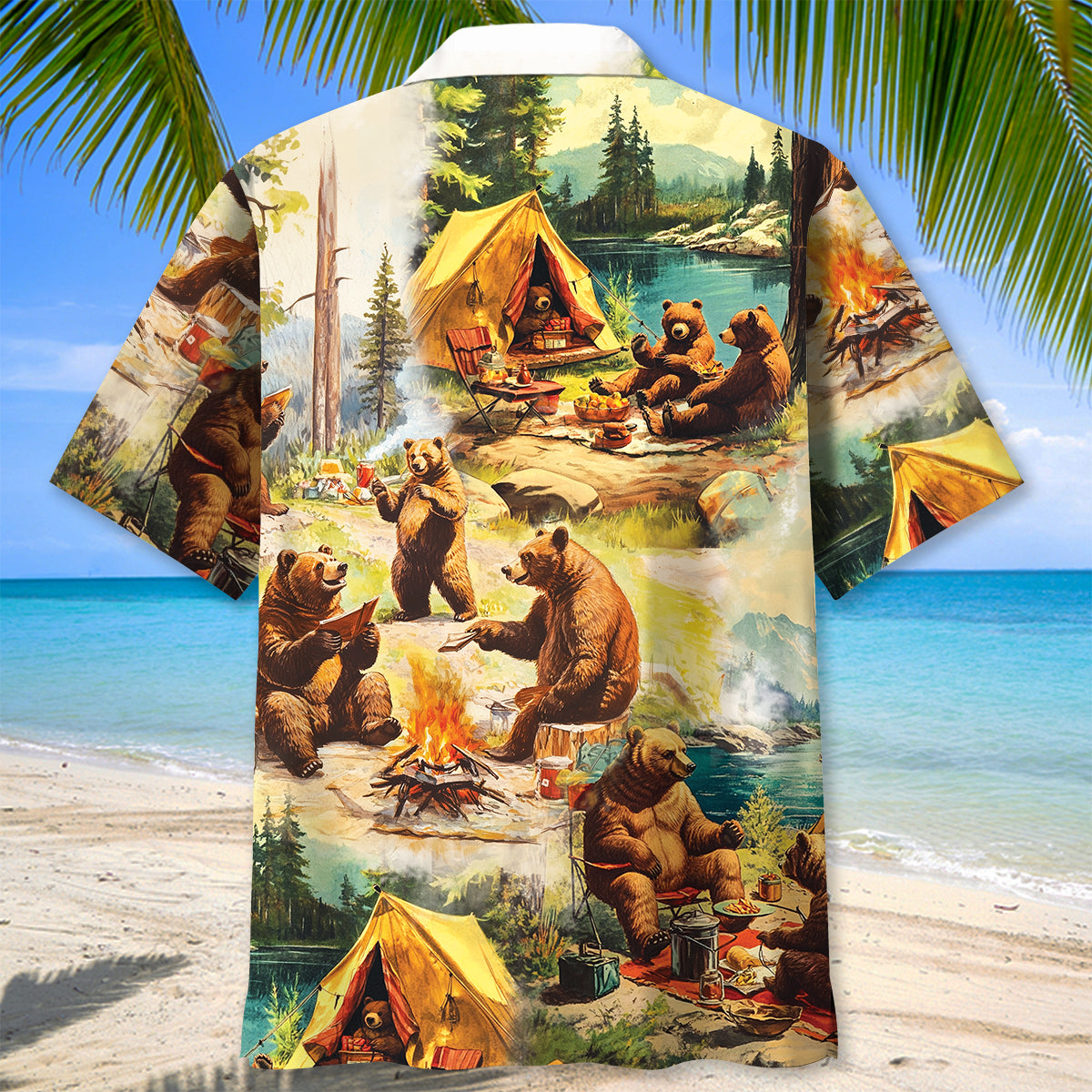 Wildlife Animal Camping Hawaiian Shirt