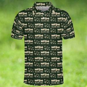 Duck Hunting Blow Me Polo For Men