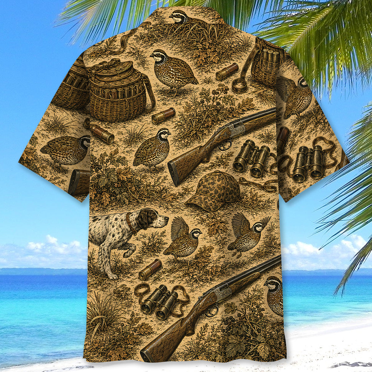 Vintage Quail Hunting Hawaiian Shirt