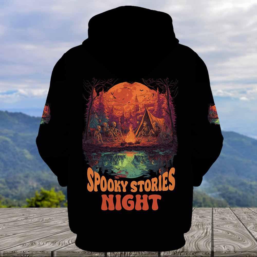 Upside-Down Haunted Camping All Over Print Shirt