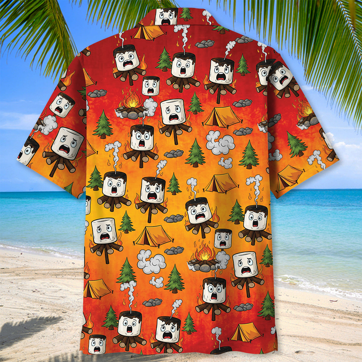 Burnt Marshmallow Dancing Party Hawaiian Shirt