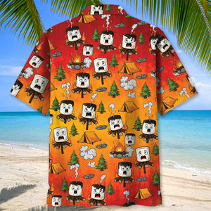 Burnt Marshmallow Dancing Party Hawaiian Shirt
