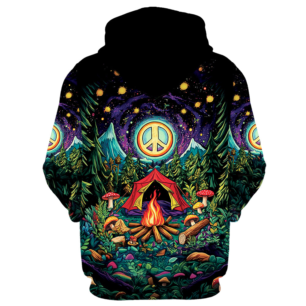 Campfire Peace Life All Over Print Shirt