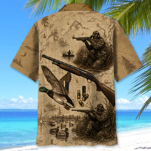 Vintage Mallard Duck Hunting Hawaiian Shirt