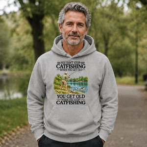 Don't Stop Cat Fishing Vintage - 5-HS2D-Ash