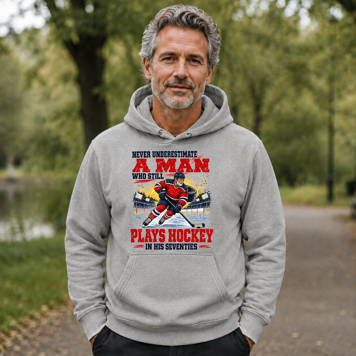 A Man Still Plays Hockey In His 70s - 5-HS2D-Ash