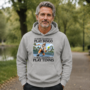 Some Grandpas Play Bingo Real Grandpas Play Tennis - 5-HS2D-Ash