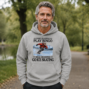Some Grandpas Play Bingo Real Grandpas Go Ice Skating - 5-HS2D-Ash