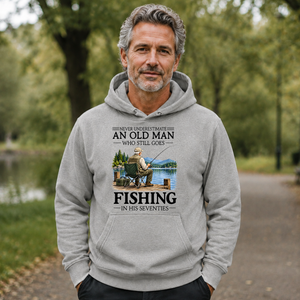 An Old Man Who Still Goes Fishing In His Seventies - 5-HS2D-Ash