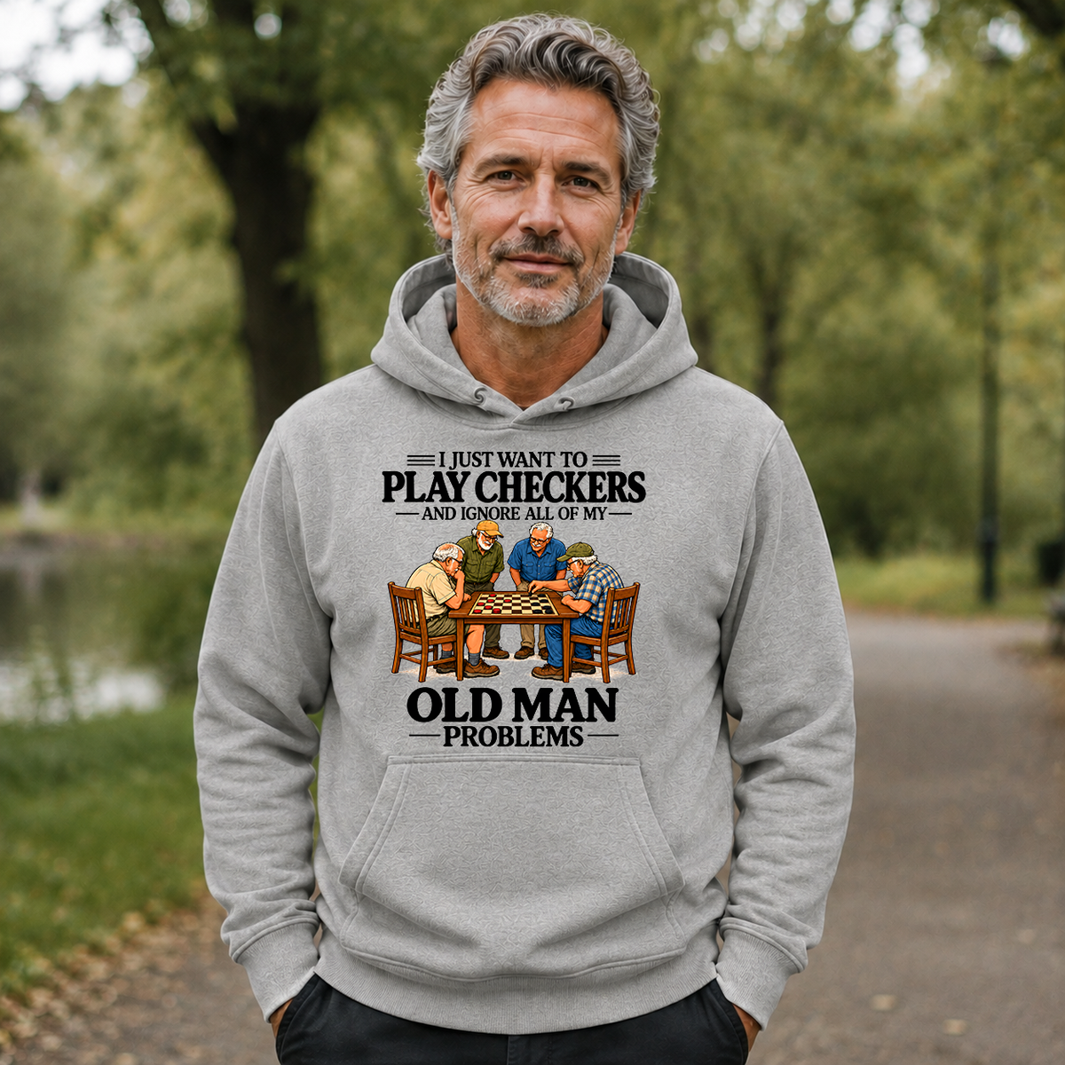 I Just Want To Play Checker - 5-HS2D-Ash