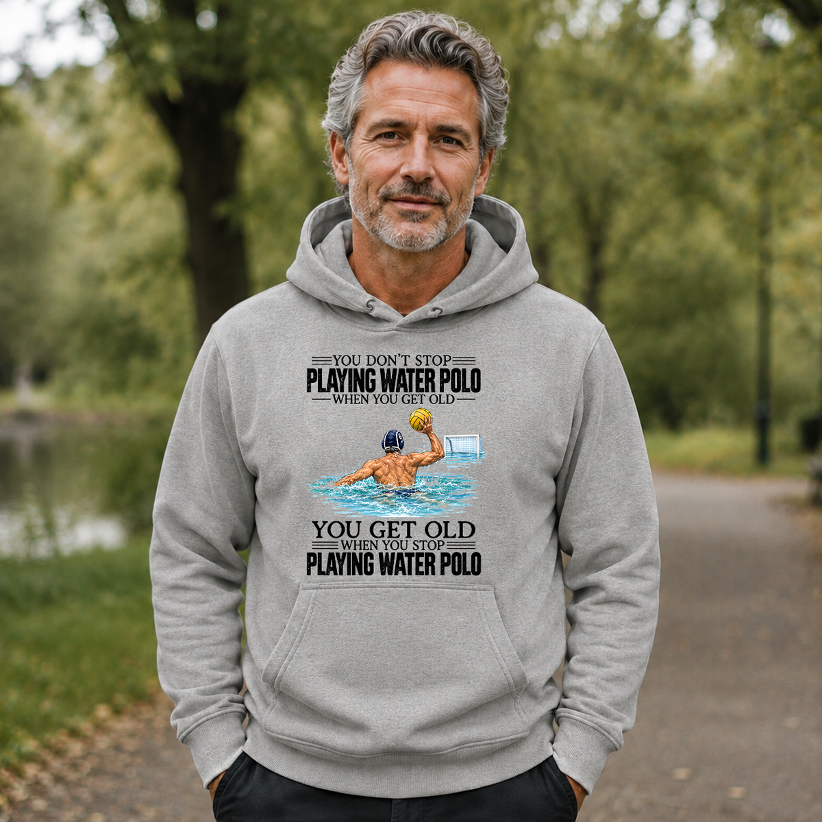 Vintage You Get Old When You Stop Playing Water Polo - 5-HS2D-Ash