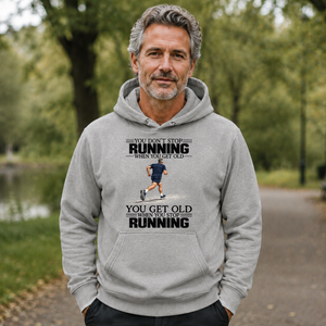 Vintage You Get Old When You Stop Running - 5-HS2D-Ash