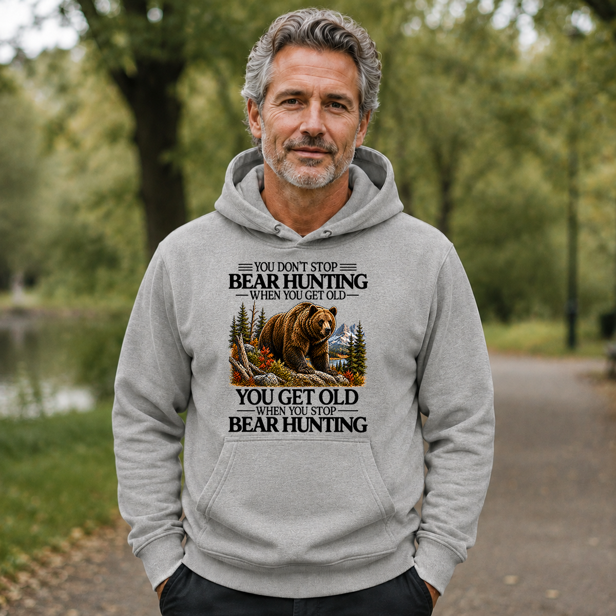 Don't Stop Bear Hunting - 5-HS2D-Ash