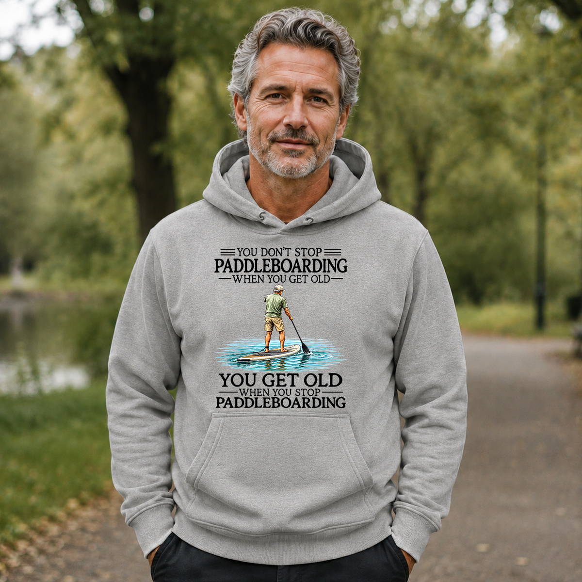 Don't Stop Paddle Boarding - 5-HS2D-Ash