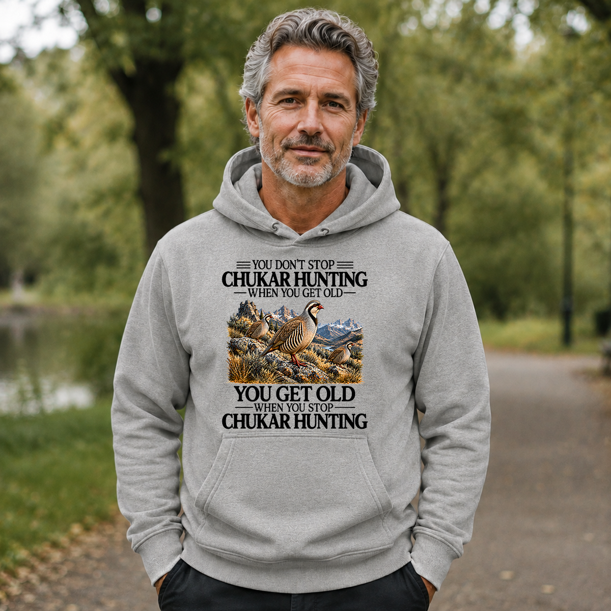 Don't Stop Chukar Hunting - 5-HS2D-Ash