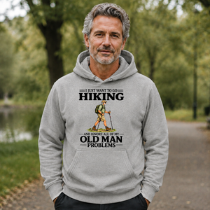 I Just Want To Go Hiking Vintage - 5-HS2D-Ash