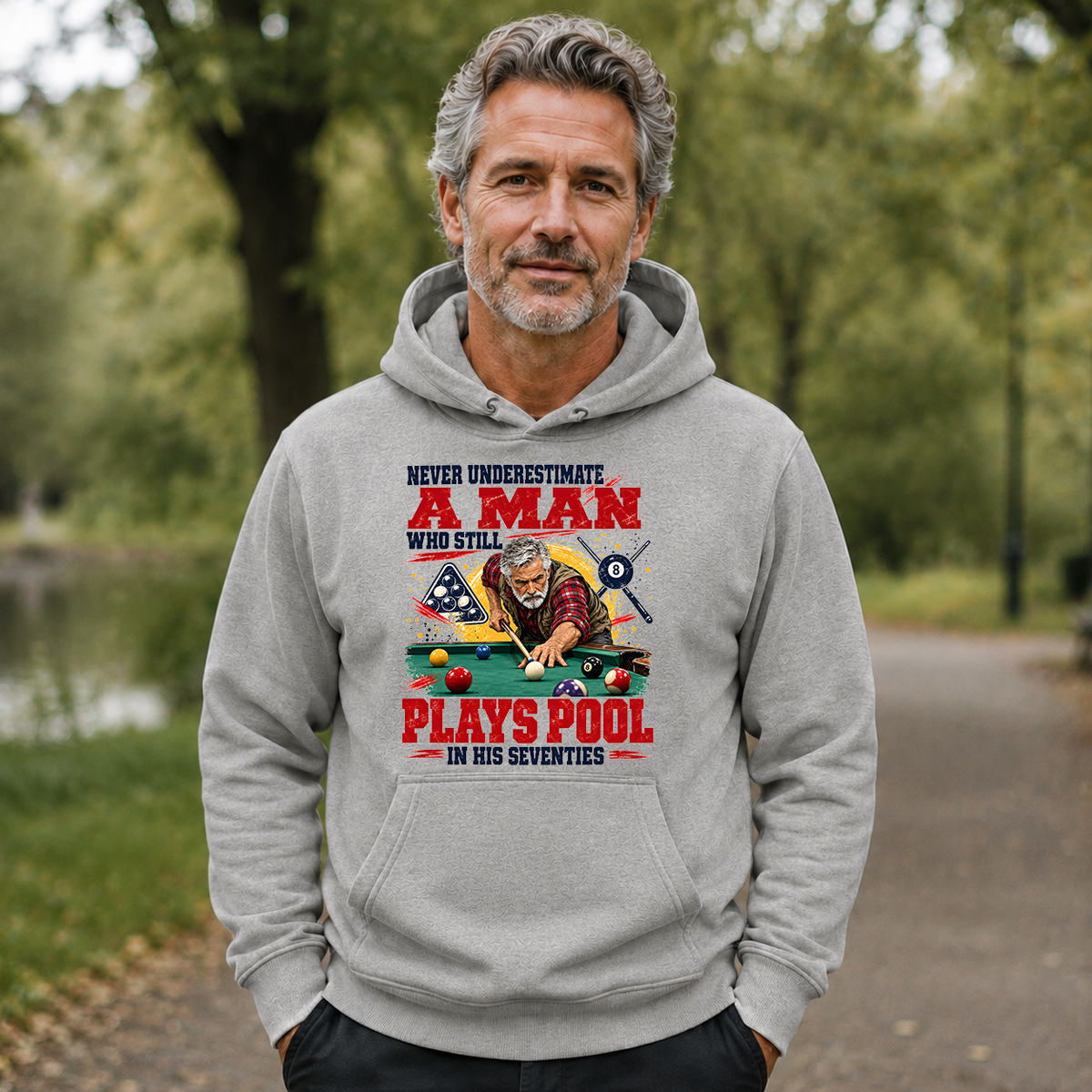 A Man Still Plays Pool In His 70s - 5-HS2D-Ash
