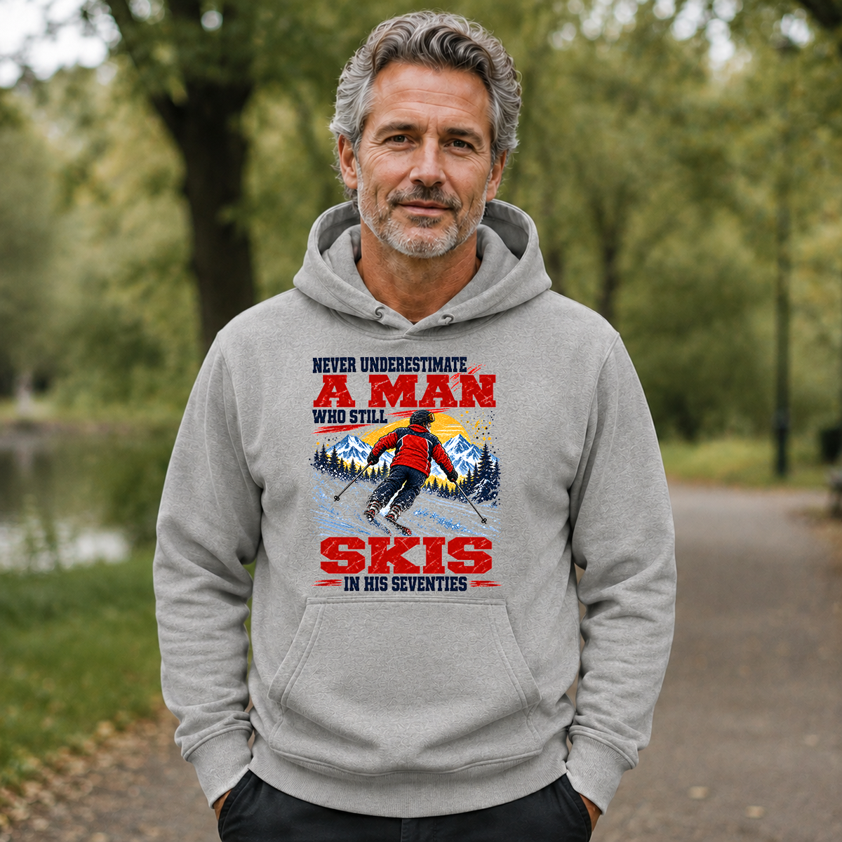 A Man Still Skis In His 70s - 5-HS2D-Ash