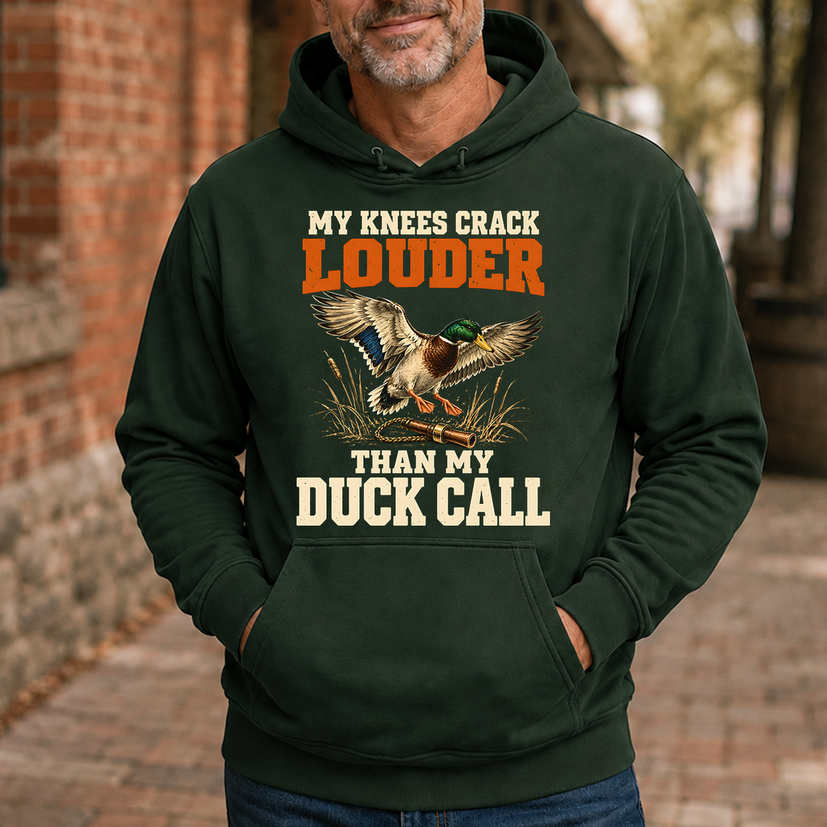 My Knees Crack Louder Than My Duck Call - 5-HS2D-ForestGreen