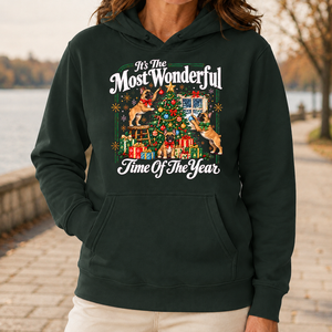 Wonderful Christmas French Bulldog - 5-HS2D-ForestGreen