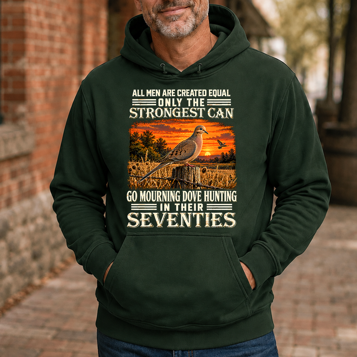 Dove Hunting Strongest Man In Seventies - 5-HS2D-ForestGreen