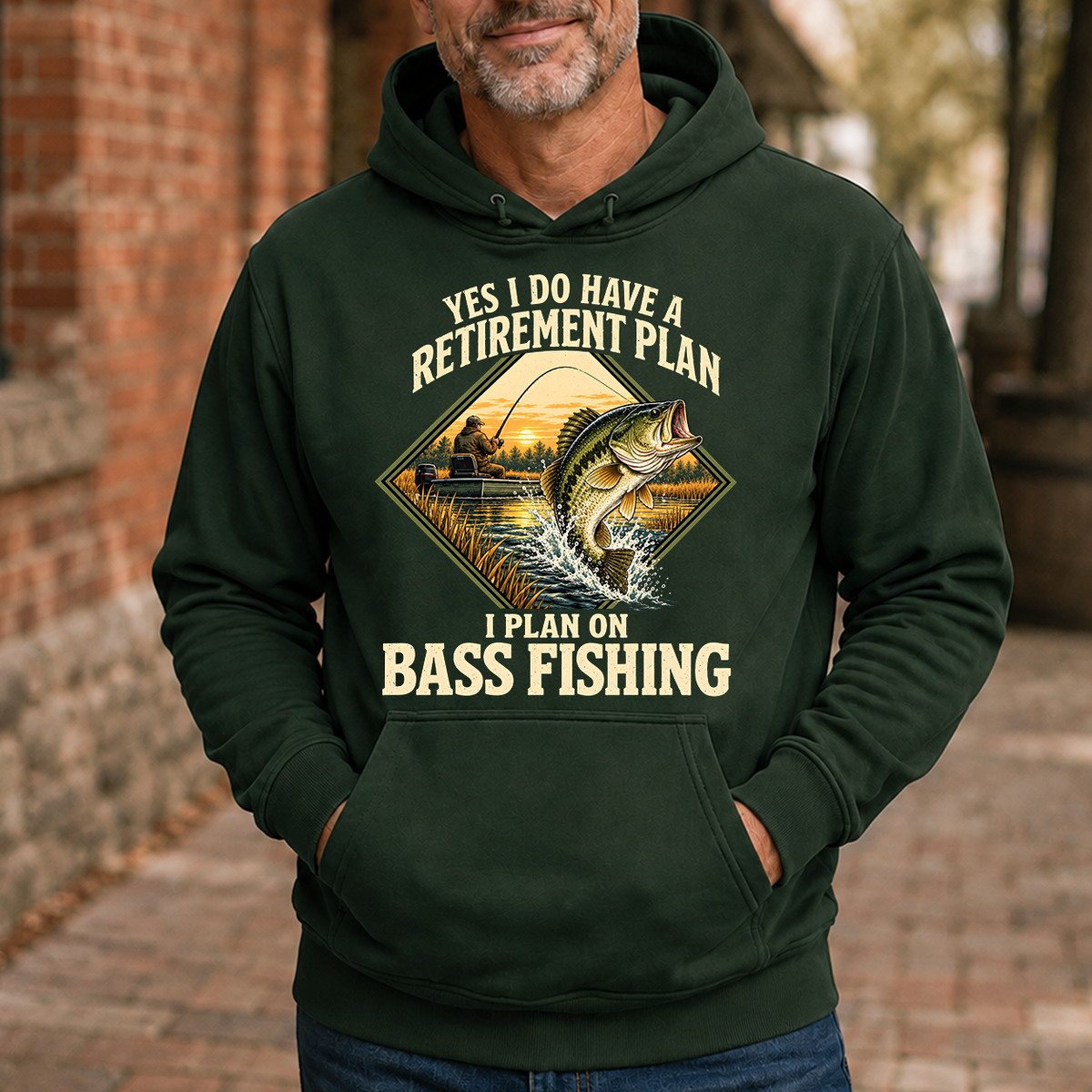 I Plan On Bass Fishing - 5-HS2D-ForestGreen