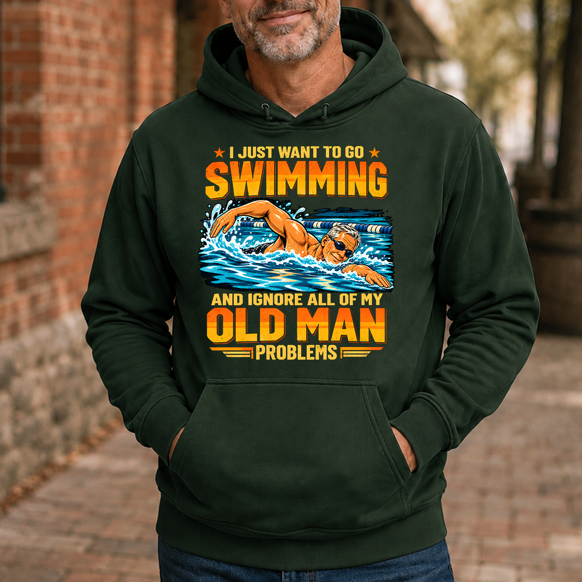I Just Want To Go Swimming - 5-HS2D-ForestGreen