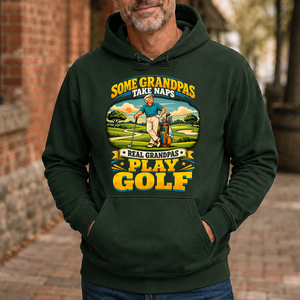 Real Grandpas Play Golf - 5-HS2D-ForestGreen