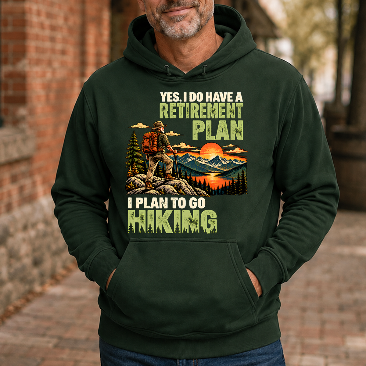 I Plan To Go Hiking - 5-HS2D-ForestGreen