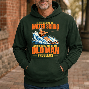 I Just Want To Go Water Skiing - 5-HS2D-ForestGreen