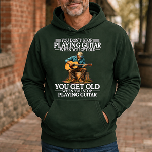 Old Man Don't Stop Playing Guitar - 5-HS2D-ForestGreen