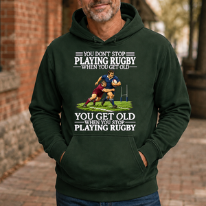 Old Man Don't Stop Rugby - 5-HS2D-ForestGreen