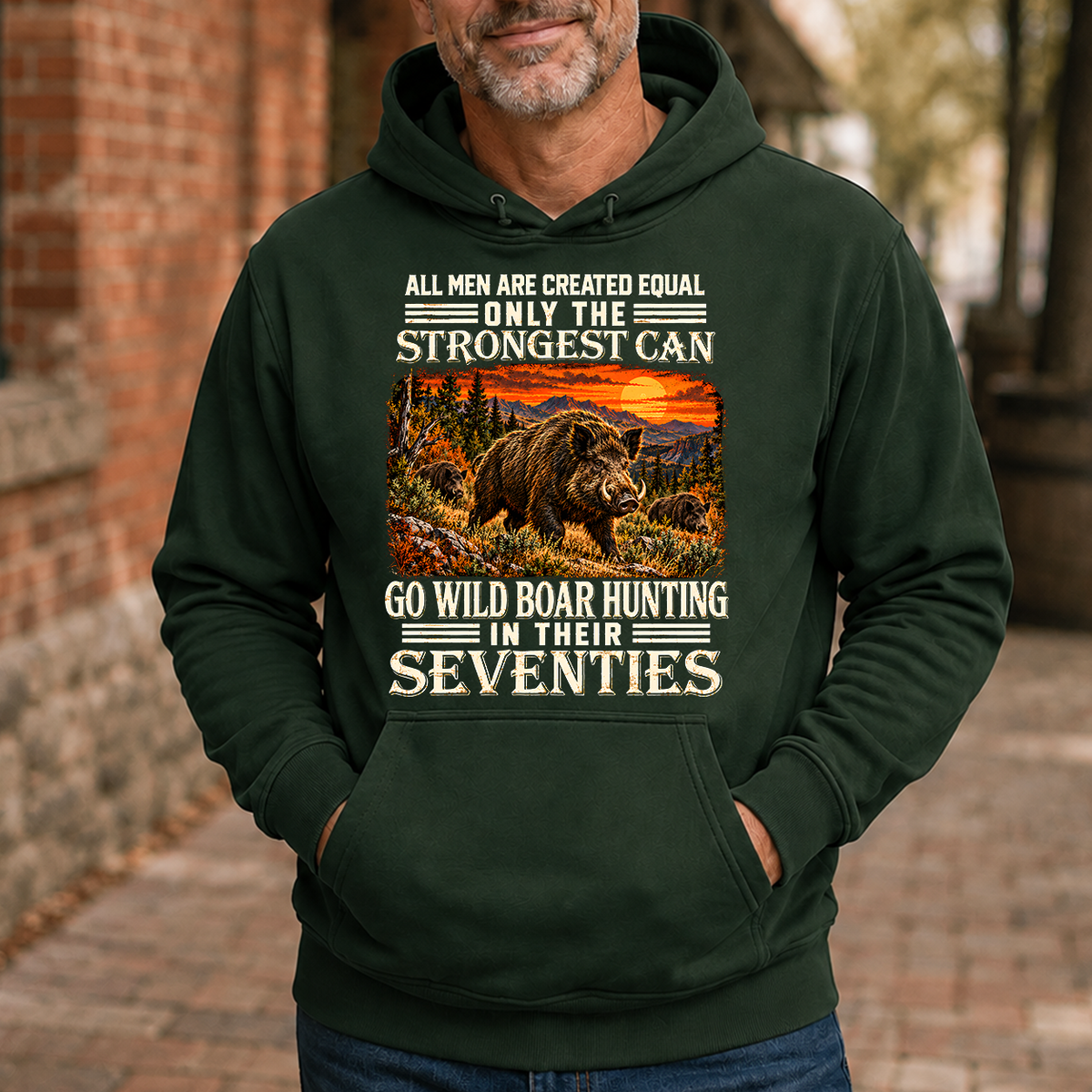 Wild Boar Hunting Strongest Man In Seventies - 5-HS2D-ForestGreen