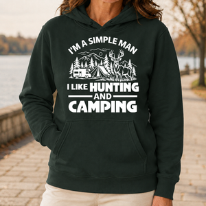 I Like Hunting And Camping - 5-HS2D-ForestGreen