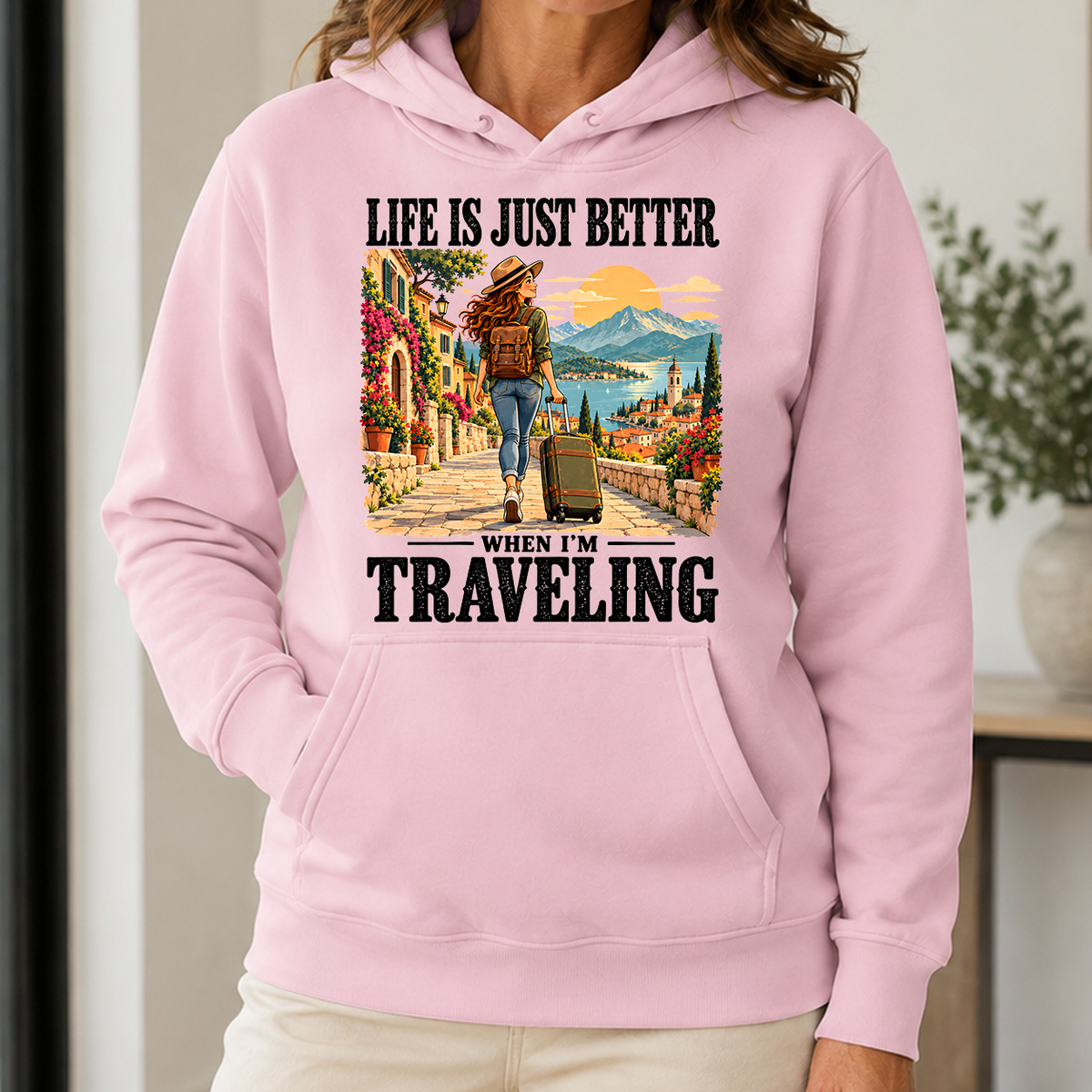 Life Is Just Better When I'm Traveling - 5-HS2D-LightPink