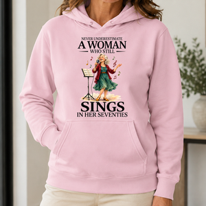 Funny A Woman Still Sings In Her Seventies - 5-HS2D-LightPink