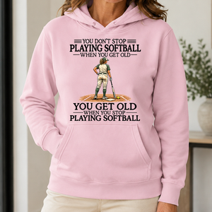 Don't Stop Playing Softball - 5-HS2D-LightPink