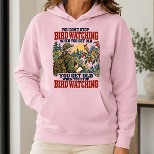 You Don't Stop Bird Watching When You Get Old - 5-HS2D-LightPink