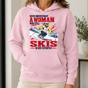 A Woman Still Skis In Her 70s - 5-HS2D-LightPink