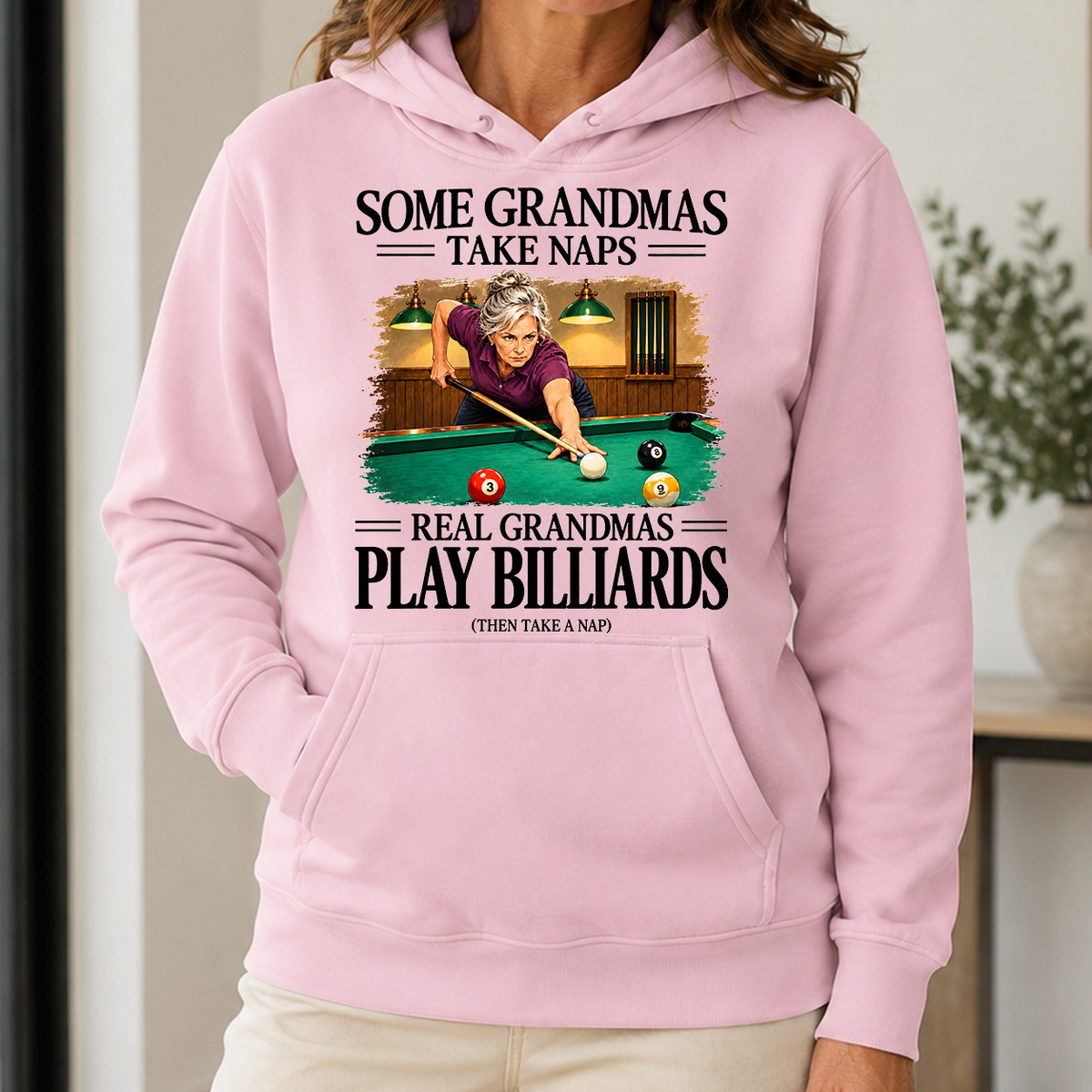 Real Grandmas Play Billards - 5-HS2D-LightPink