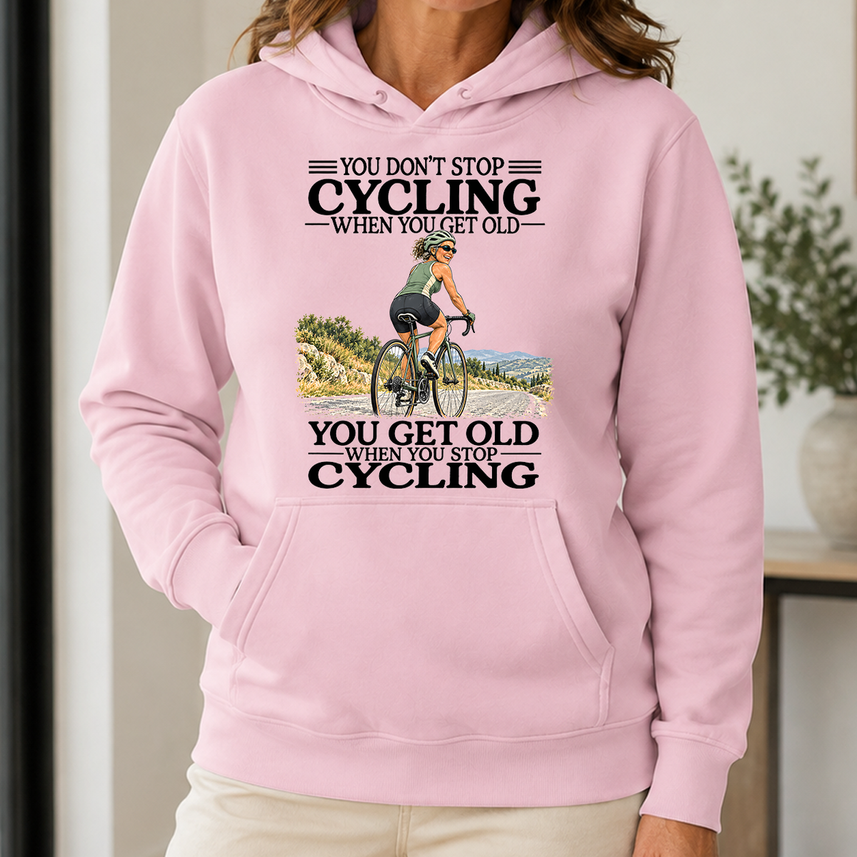 Don't Stop Cycling - 5-HS2D-LightPink