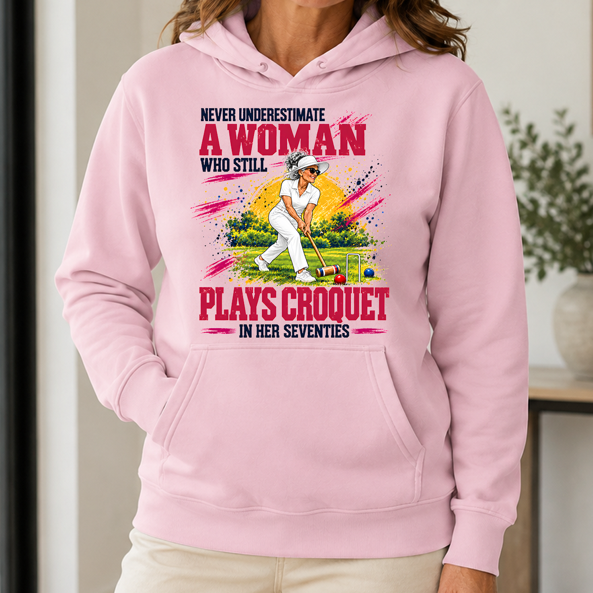 A Woman Still Plays Croquet In Her 70s - 5-HS2D-LightPink