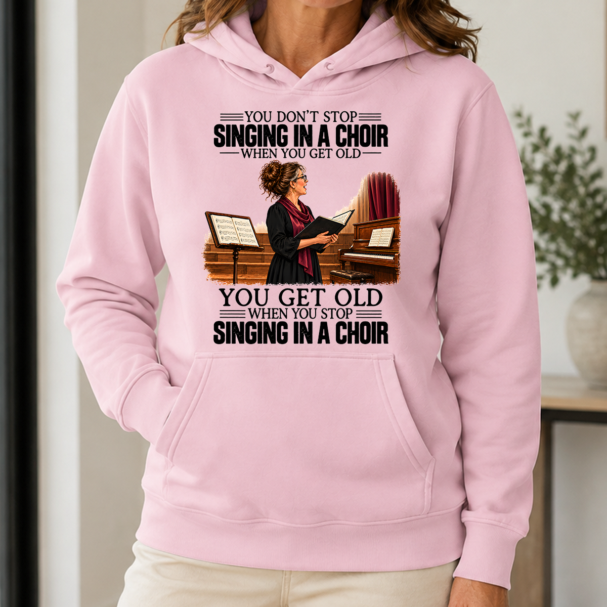 Vintage You Get Old When You Stop Singing In A Choir - 5-HS2D-LightPink
